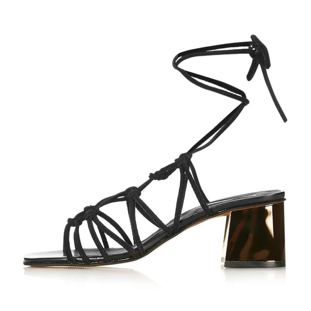 Tooshop napoli knotted heeled sandals